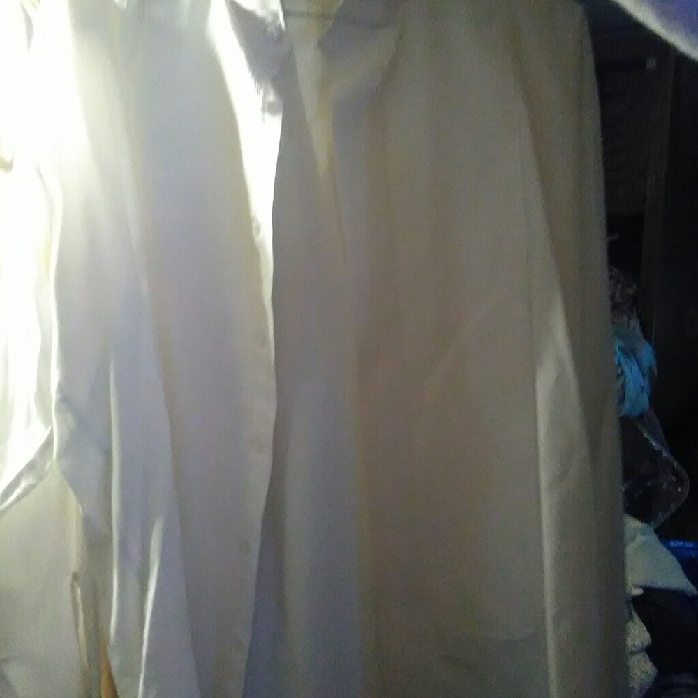 Men's button down dress shirt Lord West white